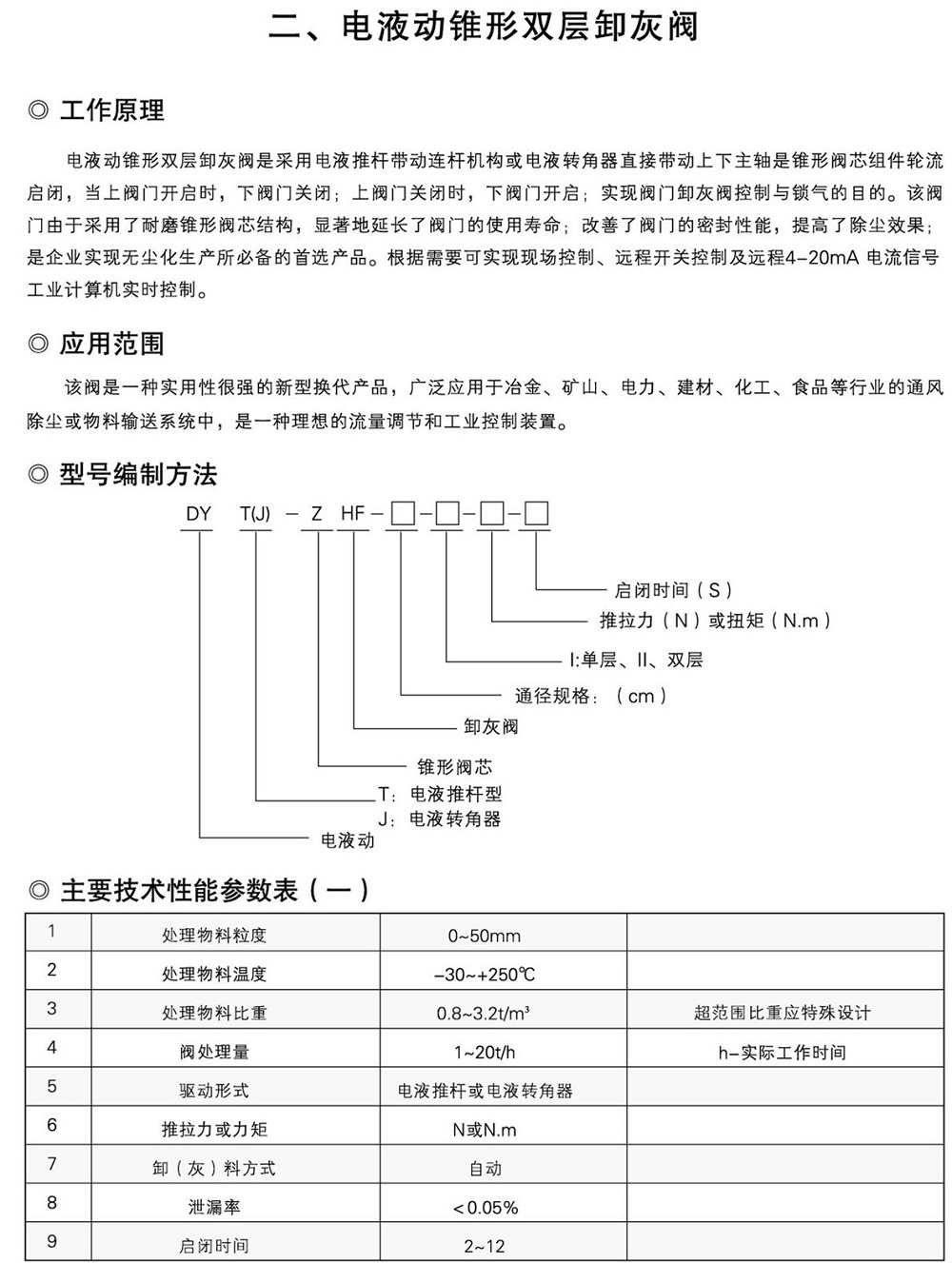 电液动双层卸灰阀sss