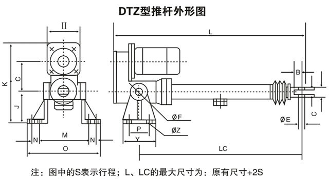 平行式电动推杆s