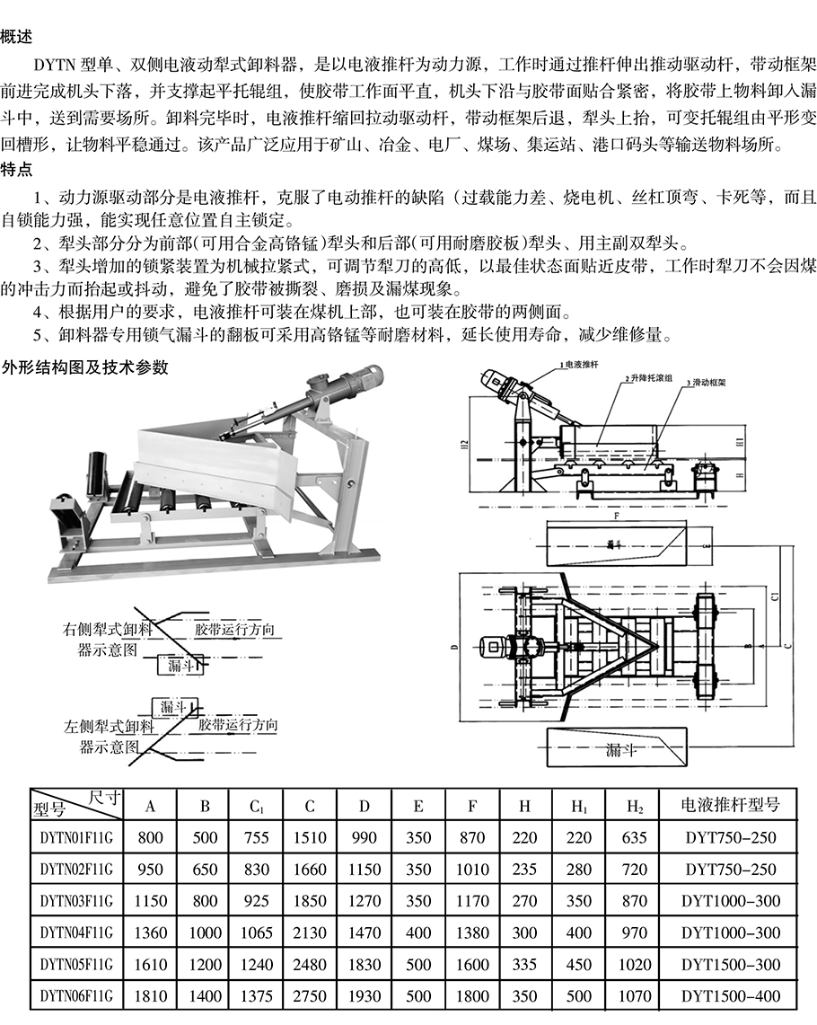 电液动犁式卸料器js